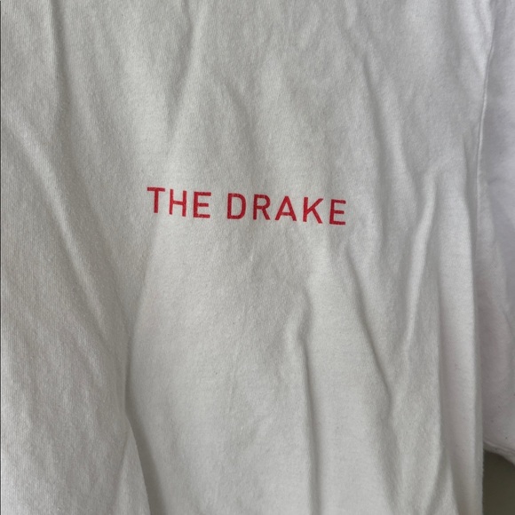 Drake White Tee with Red Logo - Picture 4 of 4